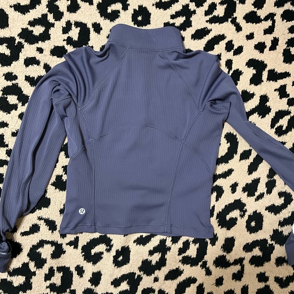 Rulu? Run Ribbed Cropped Half Zip - Picture 3 of 4